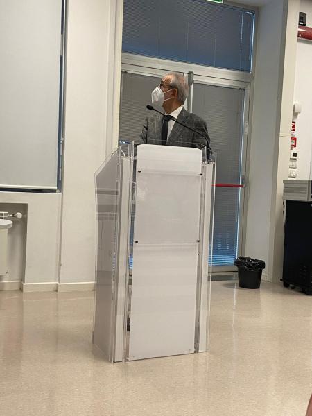 Prof.. Ricci durante il l'evento formativo